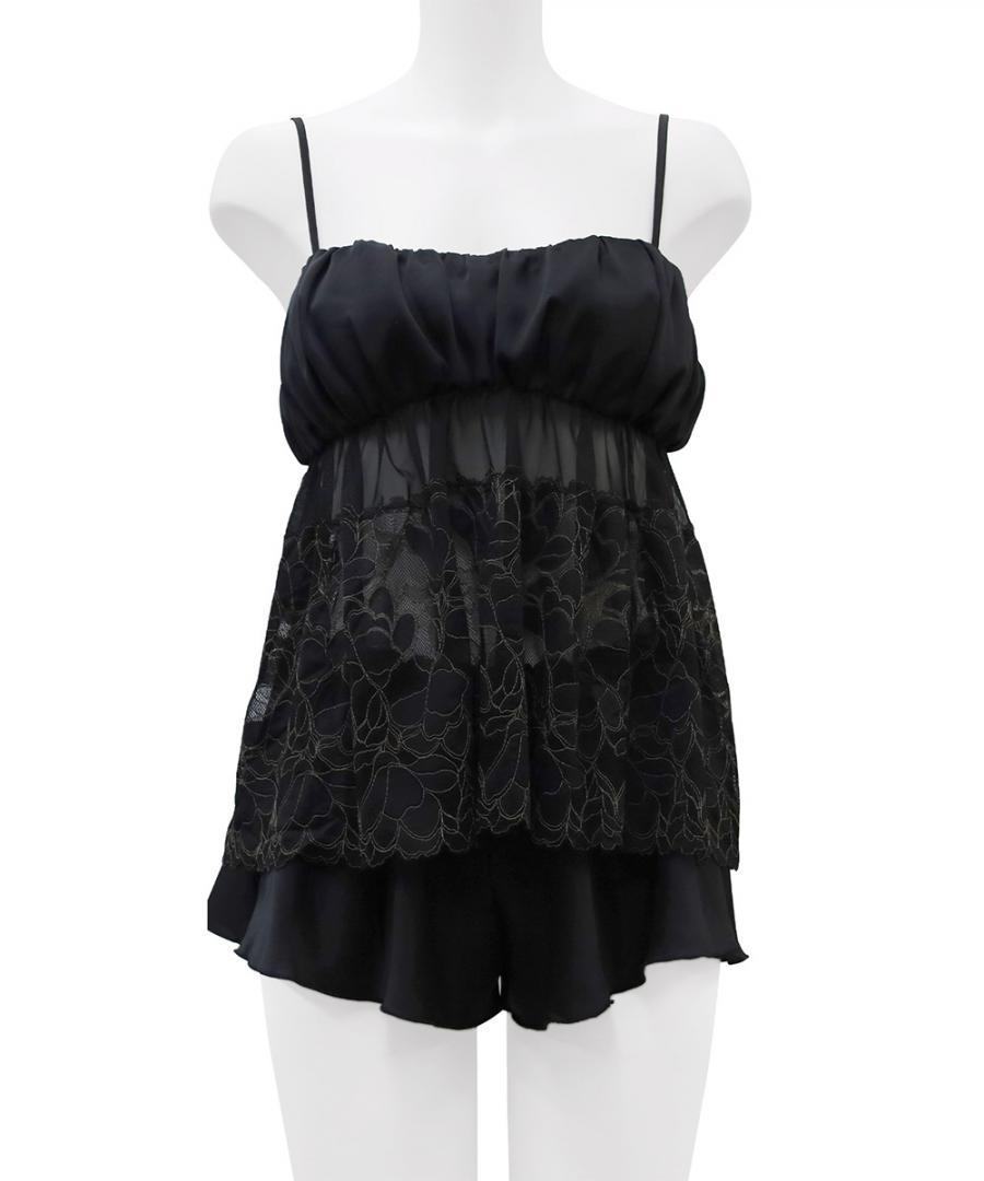 Whispers レースコンビショートパンツセットアップ