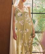 Light Petal フラワープリントロングドレス