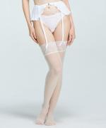 チェック柄ガーターストッキング / Black