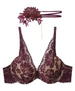 Harmony in Bloom チョーカー付きデコルテレースモールドカップブラジャー
