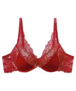 Velvet Sin ベロア×レースモールドカップブラジャー