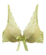 Light Petalリボンデコルテレースモールドカップブラジャー