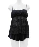 Whispers レースコンビショートパンツセットアップ