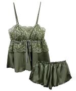 Silver Touch レースコンビショートパンツセットアップ